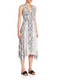 Proenza Schouler - Printed Georgette Midi Dress at Saks Fifth Avenue